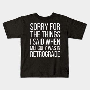 Mercury Retrograde Kids T-Shirt